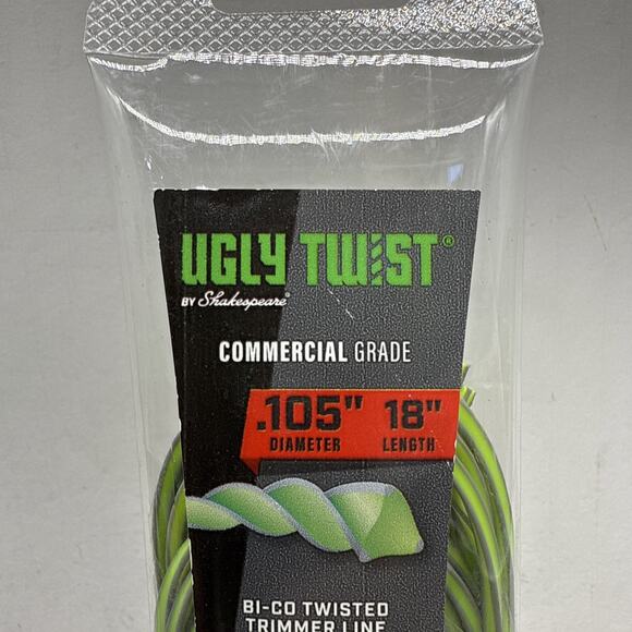 Shakespeare Ugly Twist .105 Diameter x 18-inch BI-CO Trimmer Line - 12 Strips - Picture 2 of 8